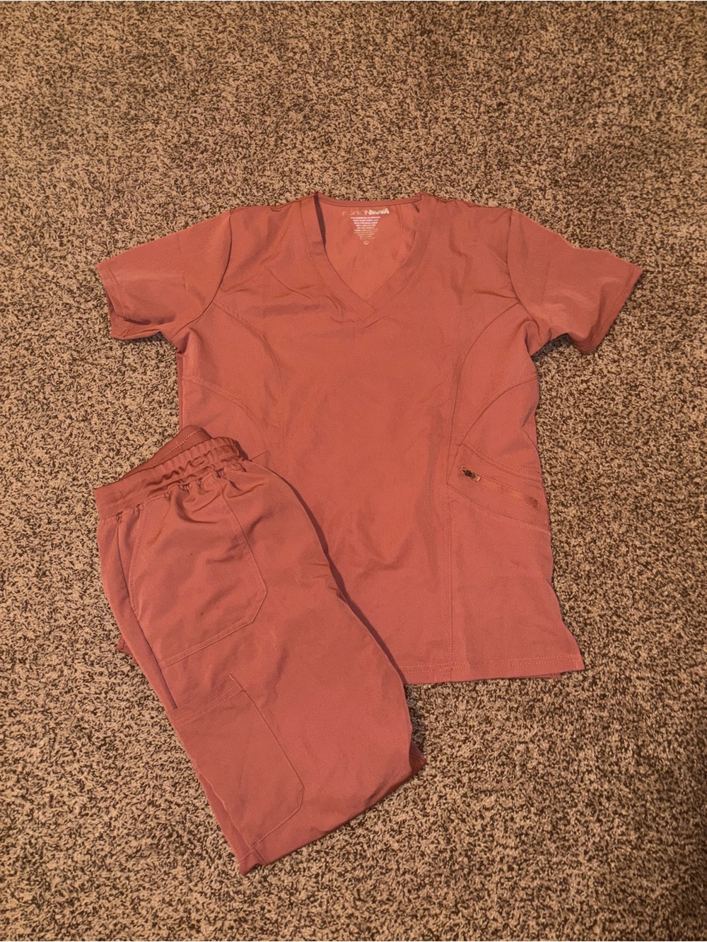 Pink scrub set
